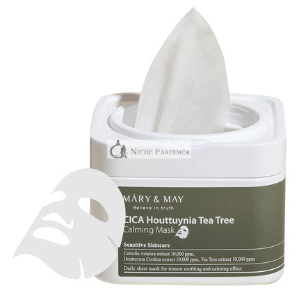 Mary & May CICA Houttuynia Tea Tree Soothing Mask 30 Sheets - Korean Skincare