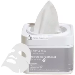   Mary&May Hyaluronic Panthenol Hydra Mask Sheet Wipes 30ea - Hydrating Korean Skincare with Hyaluronic Acid - EWG Green