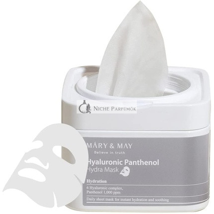 Mary&May Hyaluronic Panthenol Hydra Mask Sheet Wipes 30ea - Hydrating Korean Skincare with Hyaluronic Acid - EWG Green