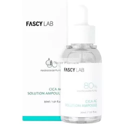   Fascy Lab CICA AC Serum Ampoule Korean Serum Centella Asiatica Lotus Leaf Eucalyptus Leaf Redness Relief Cooling Effect for Sensitive Skin Paraben Free Cica Care Acne Serum 30ml