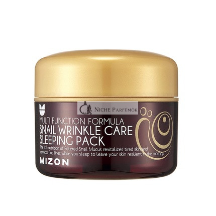 MIZON Snail Wrinkle Care Sleeping Pack Nourishing and Firming Mask for Damaged Skin 2.7 FL oz