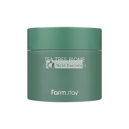 FARMSTAY Tea Tree Biome Calming Cream Daily Face Moisturizer Korean Skin Care Calming and Hydrating Cream for Dry Sensitive Skin Wrinkle Improvement 2.70 Fl. Oz / 80ml