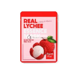   Farmstay Real Essence Mask 10 Sheets Lychee Korean Skin Care Mask Sheet