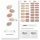 ohora Semi Cured Gel Nail Strips N Carmel - Works with Any Nail Lamps Salon-Quality Long Lasting Easy to Apply & Remove - Includes 2 Prep Pads Nail File & Wooden Stick