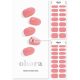 ohora Semi Cured Gel Nail Strips N Cream Glow - Works with Any Nail Lamps Salon-Quality Long Lasting Easy to Apply & Remove - Includes 2 Prep Pads Nail File & Wooden Stick Pink