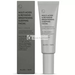   Allies of Skin Multi Acids & Retinoid Brightening Sleeping Facial 1.7oz 50ml