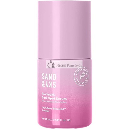 Sand & Sky Pro Youth Dark Spot Serum Bakuchiol Face Cream for Fine Lines Wrinkles Hyperpigmentation Glycolic Acid Antioxidants Probiotic