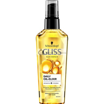 Schwarzkopf Gliss Daily Oil Elixir for Daily Use with Argan Oil and Vitamin E 75ml