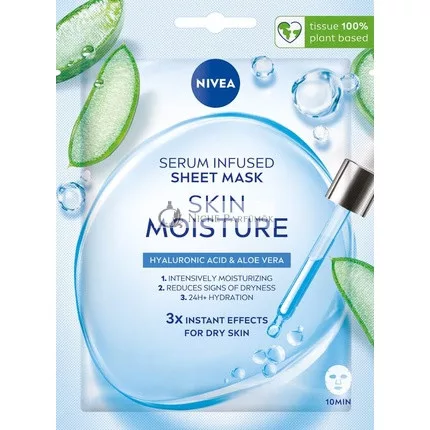 NIVEA SKIN MOISTURE Mouth Mask with Moisture Serum Quiet Shade Clematis Blue