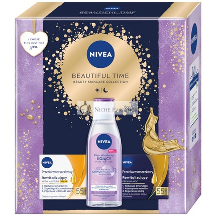 Niveaset Beautiful Time Micellar Liquid 200ml, Day Cream 50ml, Night Cream 50ml