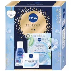   Niveaset Skin Boost Skin Moisture Mask - 50ml Day Cream And 125ml Makeup Remover