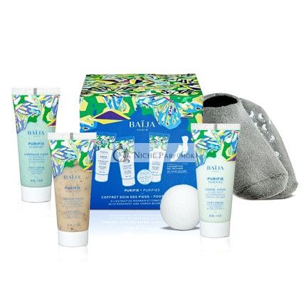 Baïja Cleansing Foot Set 30ml Peeling + 30ml Mask + Cleansing Cream + Pair of Socks + Bath Bomb