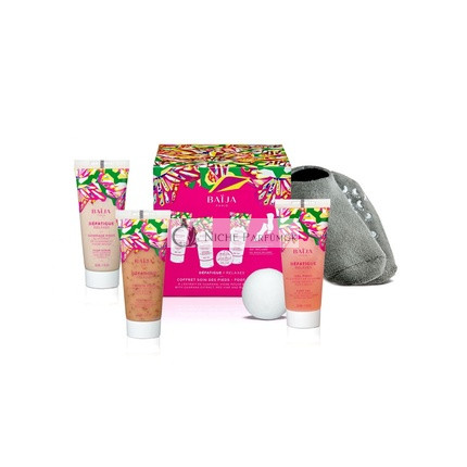 Baïja Foot Care Set - 1 Exfoliating 30ml + 1 Mask 30ml + 1 Pair of Socks + 1 Cooling Gel 30ml