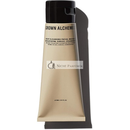 Grown Alchemist Deep Cleansing Facial Masque Wheatgerm Ginkgo Cranberry Clarifying Clay Masque Centella 75mL