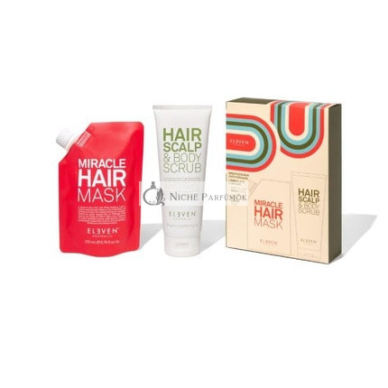 Eleven Australia Mask & Scrub Duo Gift Pack includes Miracle Hair Mask 200ml + Hair Scalp & Body Peeling 250ml