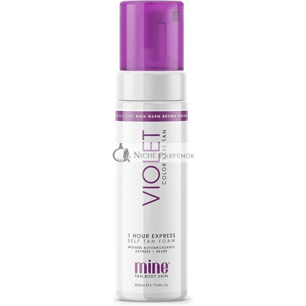 MineTan Dark Fake Tan Mousse Violet 1 Hour Express 200ml