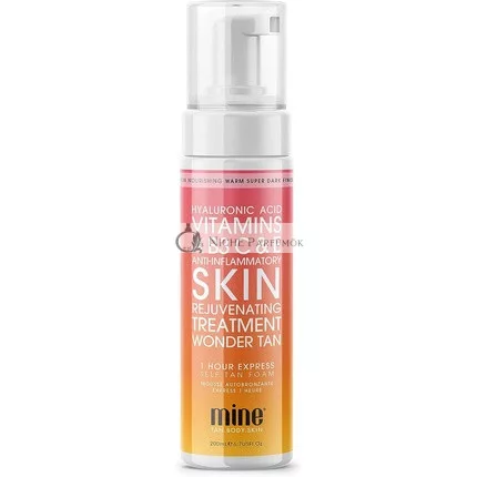Minetan Body.Skin 1 Hour Express Dark Fake Tan Treatment Foam 6.7 Fl Oz