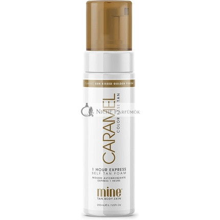 MineTan Medium Fake Tan Mousse Caramel 1 Hour Express Self-Tanning Mousse 200ml