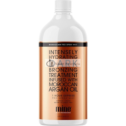 Minetan Body.Skin Moroccan Pro Spray Mist Argan Oil Enriched Salon Professional 1 Hour Express Tan 1L
