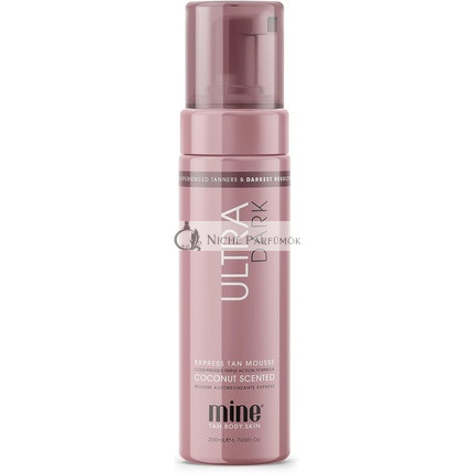 MINETAN BODY.SKIN Ultra Dark Fake Tan Mousse 200ml - Darkest Bronzed Glow For Experienced Tanners & Darkest Tanning Results