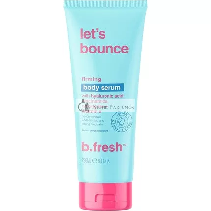 b.fresh Daily Moisturizing Body Lotion for Tired Skin Let's Bounce Firming Body Serum with Hyaluronic Acid, Niacinamide, Oolong Tea and Vitamin E 8 Fl Oz