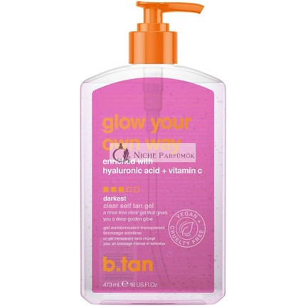 B.Tan Glow Your Own Way Clear Self Tan Gel for Women 16 oz