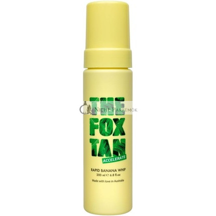 The Fox Tan Rapid Banana Whip 200ml Natural Tanning Lotion and Accelerator
