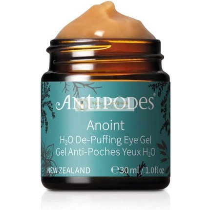 Anoint H₂O De-Puffing Eye Gel Hydrating Eye Gel for Puffy Eyes Dark Circles & Eye Bags Coffee Cucumber & Manuka Honey All Skin Types 30ml